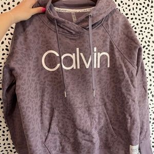 Calvin Klein Performance Purple Cheetah Hoodie